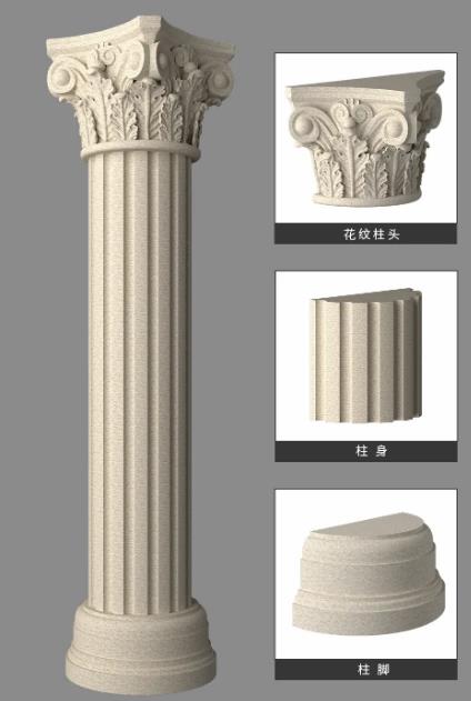 EPS羅馬柱頭的主要材質是聚苯乙烯（EPS）泡沫板