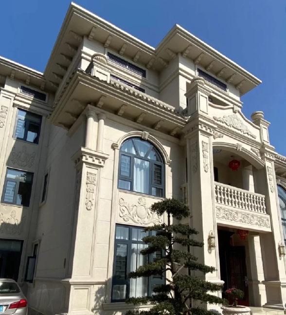 鄉村別墅外墻裝飾eps線條樣式分享